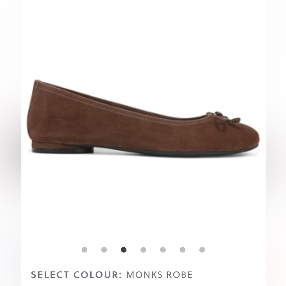Vionic Brown Suede Ballet Flats - Size 7